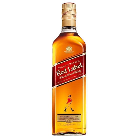 Whisky Johnnie Walker Red Lable 1L Menor preço em Whisky Johnnie Walker Red Lable 1L