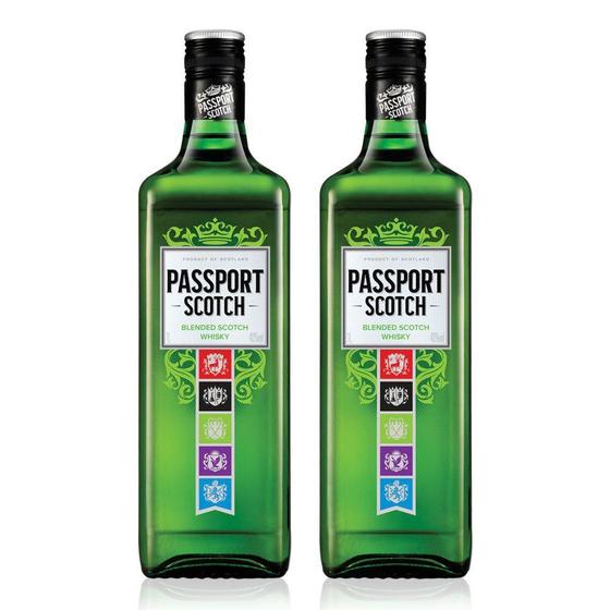 Imagem de Whisky Passporte Scotch Whisky Escocês 1L - 2 Unidades