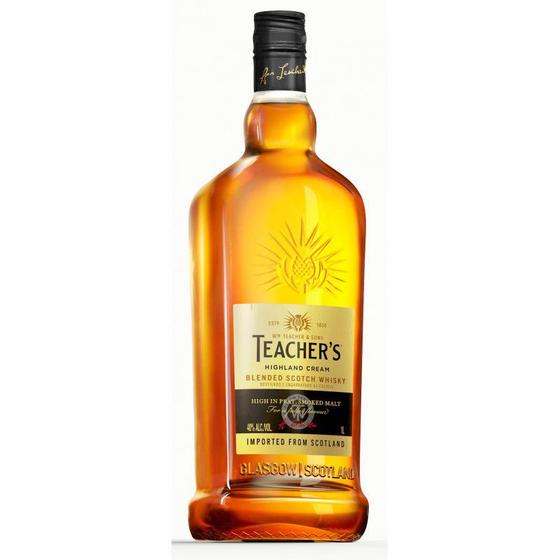 Whisky Teacher's Highland Cream Escocês 1 Litro Menor preço em Whisky Teacher's Highland Cream Escocês 1 Litro