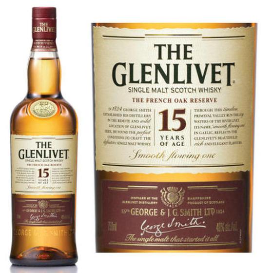 Imagem de Whisky The Glenlivet Single Malt - 15 Anos - 750ml