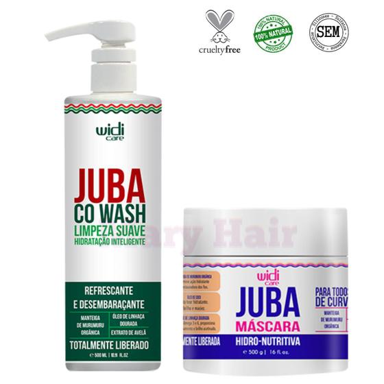 Imagem de Widi Care Juba Co Wash 500g + Máscara Hidro-nutritiva Juba 500g