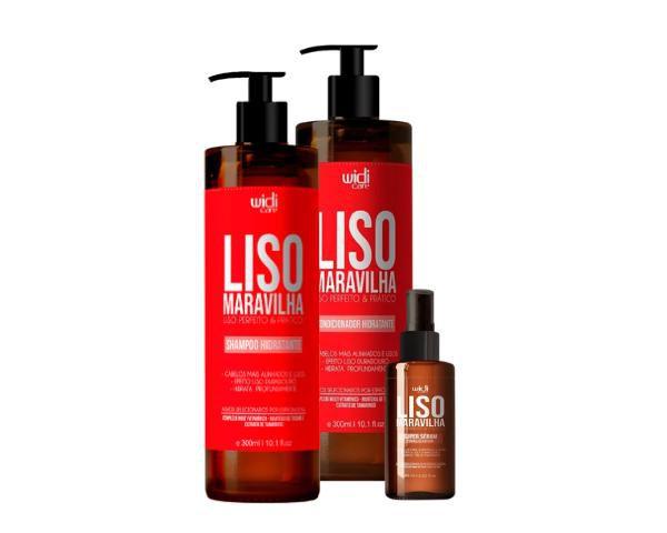 Imagem de Widi Kit Liso Mágico Shampoo 300ml + Cond 300ml + Sérum 60ml