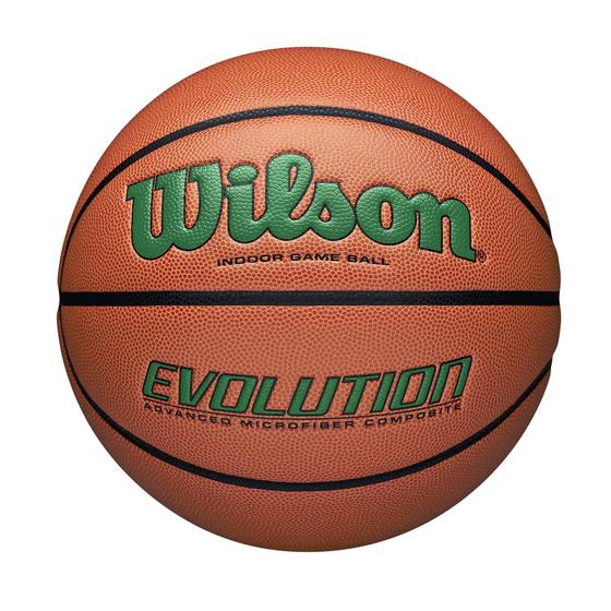 Imagem de WILSON Evolution Jogo Indoor Basquetebol, Verde, Tamanho 6 - 28.5"