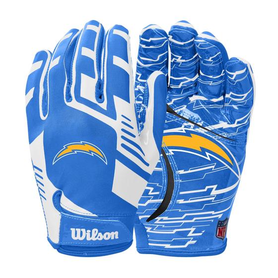 Imagem de WILSON NFL Stretch Fit Luvas de Futebol Americano - Los Angeles Chargers- Adulto