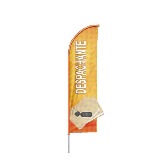 Imagem de Wind Banner 3D Despachante Dupla Face Com Haste 220X70Cm