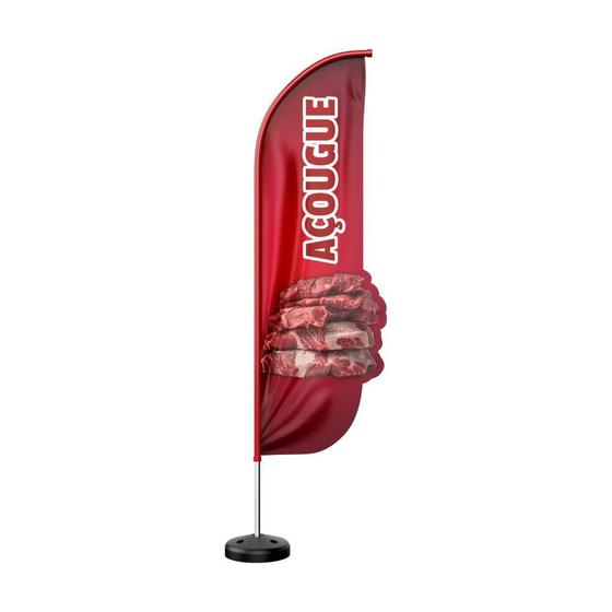 Imagem de Wind Banner 3D Kit Completo Açougue Dupla Face Modelos