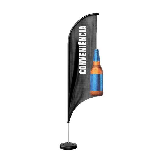 Imagem de Wind Banner 3D Kit Completo Dupla Face Modelo Vela Temas