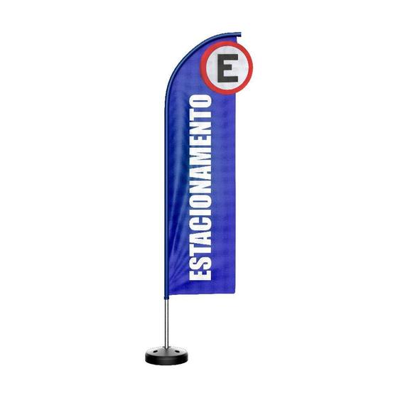 Imagem de Wind Banner 3D Kit Completo Estacionamento ul Dupla Face