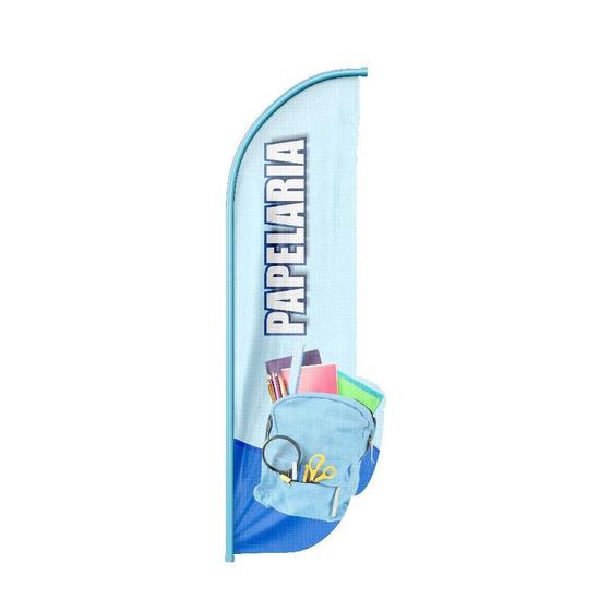 Imagem de Wind Banner 3D Papelaria Dupla Face Somente Tecido 170X70Cm