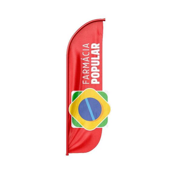 Imagem de Wind Banner 3D Pena Dupla Face Somente Tecido 170X70Cm