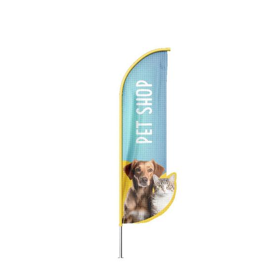 Imagem de Wind Banner 3D Pet Shop Dupla Face Com Haste 220X70Cm