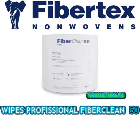 Imagem de Wipes Profissional Fiberclean 50 - Rolo com 500 Wipes