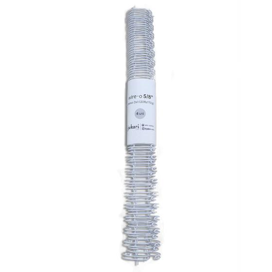 Imagem de Wire-o Arame para Encadernação Yukari Crafts  3/4" Branco com 4 Unidades - 186037
