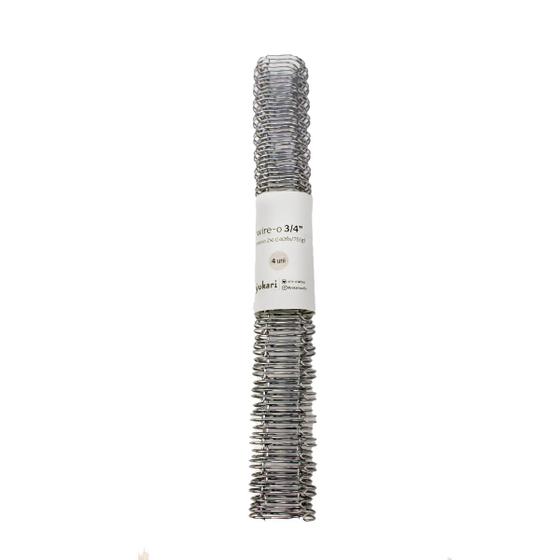 Imagem de Wire-o Arame para Encadernação Yukari Crafts  3/4" Prata com 4 Unidades - 186039
