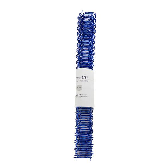 Imagem de Wire-o Arame para Encadernação Yukari Crafts 5/8" Azul Metal com 4 Unidades - 186036