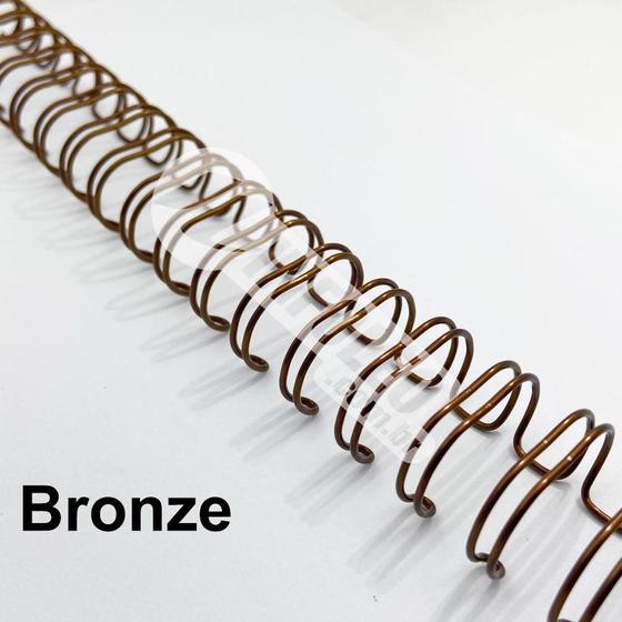 Imagem de Wire-o Espiral 1 1/4" Bronze 2:1 23 anéis - 2 unidades