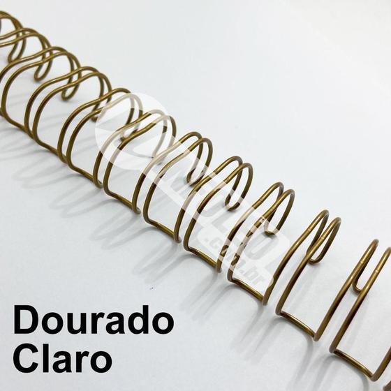 Imagem de Wire-o Espiral 3/4 Dourado Claro 2:1 23 anéis - 2 unidades