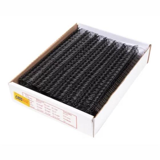 Imagem de Wire-o para Encadernação 2x1 A4 Preto 1 para 200 fls 25 un