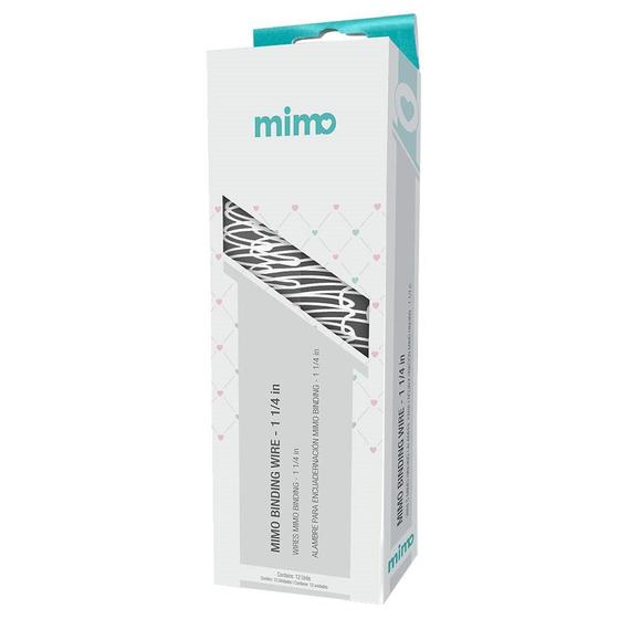 Imagem de Wire-o para Encadernadora Mimo Binding - Branco - 1 1/4 in - 12 Unids