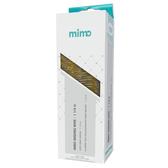 Imagem de Wire-o para Encadernadora Mimo Binding - Dourado - 1 1/4 in - 12 Unids
