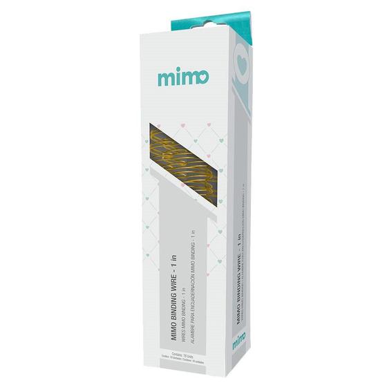 Imagem de Wire-o para Encadernadora Mimo Binding  - Dourado - 1 in - 18 Unids