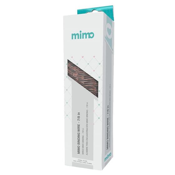 Imagem de Wire-o para Encadernadora Mimo Binding  - Ouro Rosé -7/8 in - 18 Unids