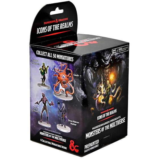 Imagem de WizKids D&D Icons of The Realms Miniatures: Booster Mordenkainen apresenta monstros do multiverso (set 23) - Single Booster - 4 miniaturas pré-pintadas, aleatoriamente sortidas