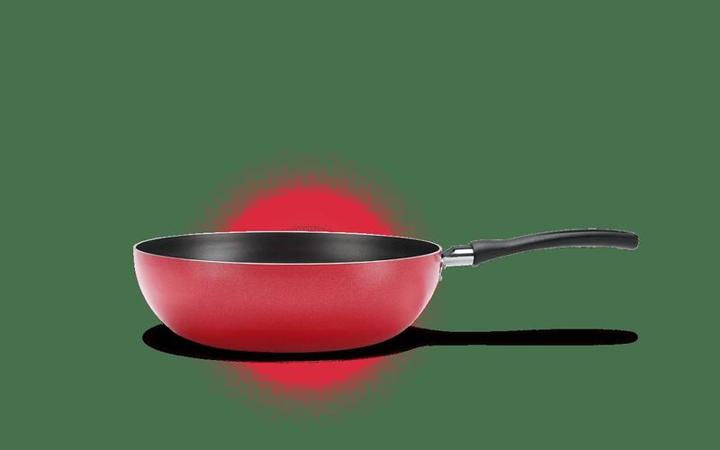 Imagem de Wok Brinox Garlic Antiaderente 2,3 Litros Ø 24 x 7 cm Vermelho