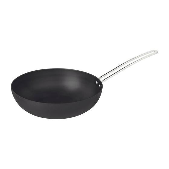 Imagem de Wok churrasco tramontina em alumínio anodizado com cabo de aço inox 24 cm 2,2 l