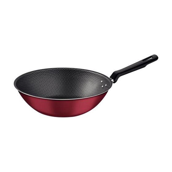 Imagem de Wok Loreto em Alumínio Vermelho Antiaderente 28cm 3,6L - Tramontina