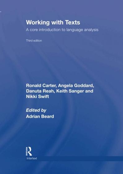 Imagem de Working With Texts -  A Core Introduction To Language Analysis - ROUTLEDGE