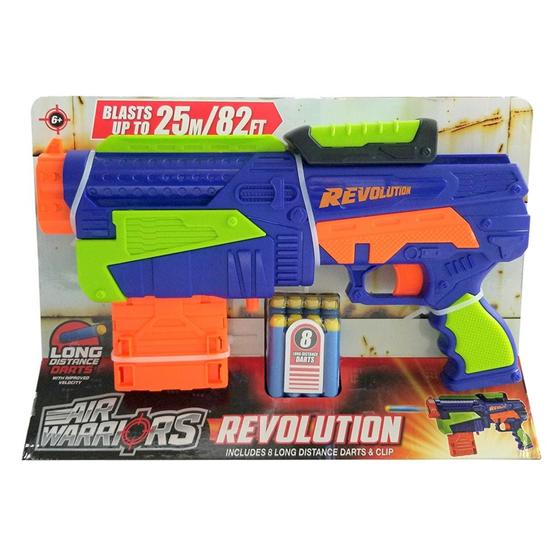 Imagem de X-Target Revolution com 8 Dardos Azul Alcance de 25m Multikids - BR2027