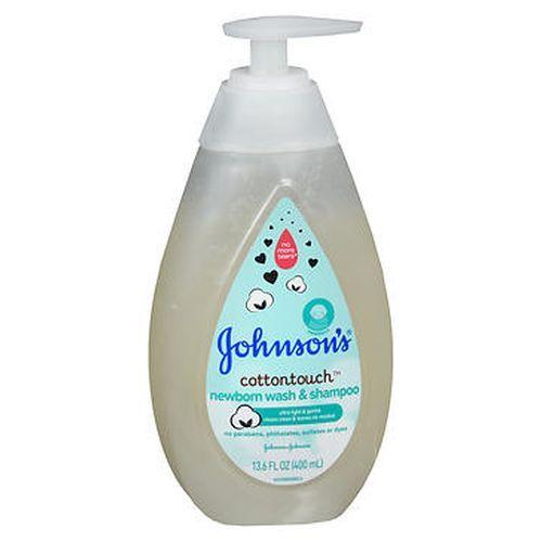 Imagem de Xampu e Lavagem para Recém-Nascido JOHNSON'S Cottontouch (2 Unidades) - 13,6 onças