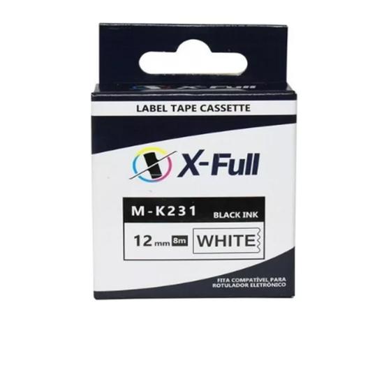 Imagem de XFull M-K231 fitas compatível para etiquetador brother Pt-70 Pt-80 Pt-90