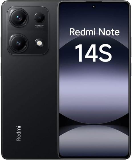 Imagem de Xiaomi Note 14S 256GB Global 8GB Preto 4G, Câmera Frontal 16MP, Tela AMOLED, Dolby Atmos, 120Hz