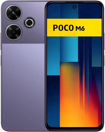 Imagem de XIAOMI POCO M6 256/8GB Roxo + FONE SEM FIO