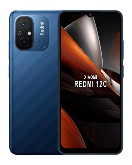 Celular Smartphone Xiaomi Redmi 12c 64gb Azul - Dual Chip
