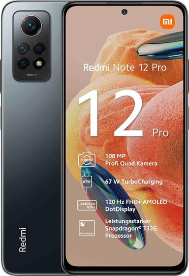 Imagem de Xiaomi Redmi Note 12 Pro 4G 256GB + 8GB  Preto