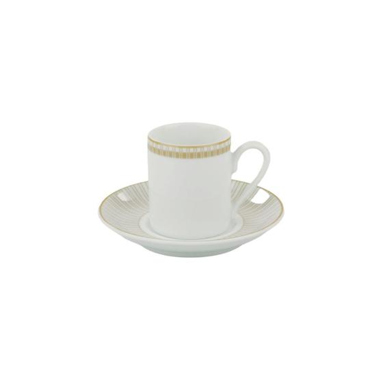 Imagem de Xícara Café Com Pires 60ml Porcelana Schmidt - Dec. Vera 2254