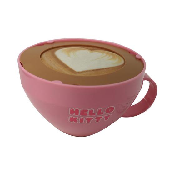 Imagem de Xicara Cappuccino Hello Kitty Rosa Coração FUN F0142-3