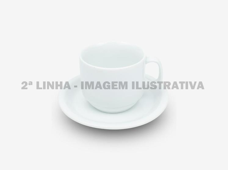 Imagem de Xícara Chá com Pires 220ml - Mod. Texas 2ª LINHA