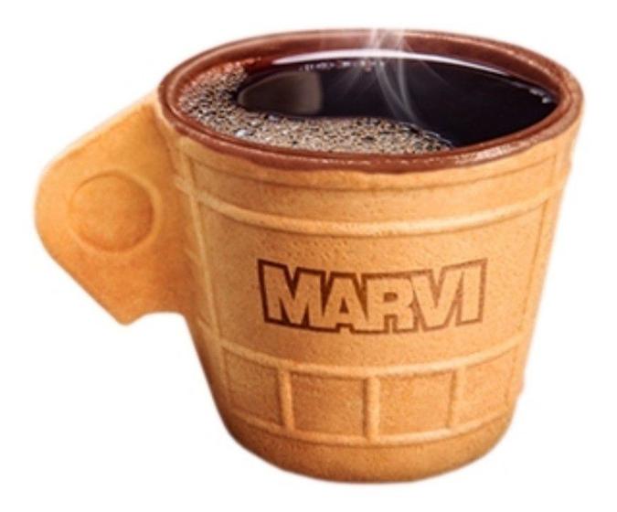 Imagem de Xícara Comestível De Café Casquinha Caféucup Marvi 6un 50ml