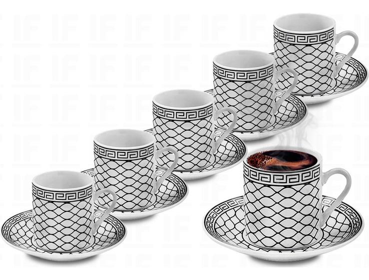 Imagem de  Xícara De Café Conjunto Kit 12 Peças Porcelana