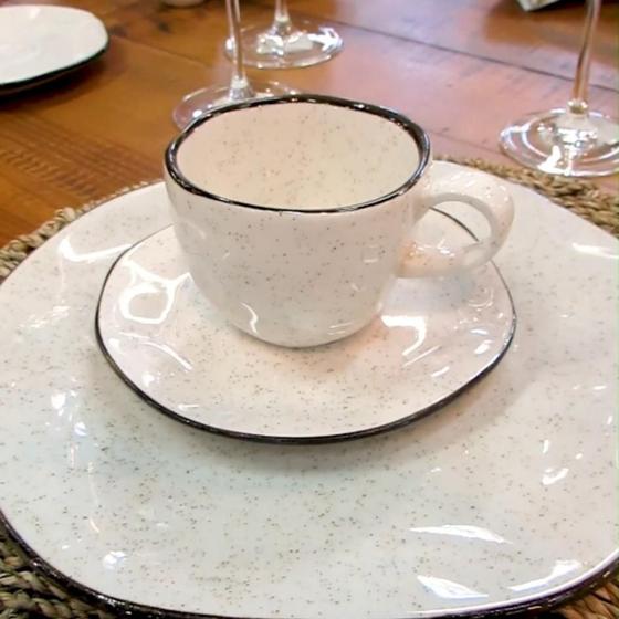 Imagem de Xícara de Chá 220 ml Com Pires Maresia