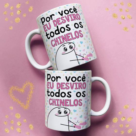 Imagem de Xicara de porcelana 325ml flork dia das mães ref0131 - casa fé