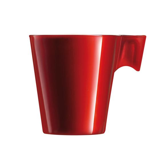 Imagem de Xícara para Café em Vidro 80ml Flashy Luminarc Vermelha