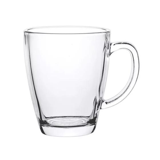 Imagem de Xícara Vidro Grosso Transparente 320 ml Café Leite Chá