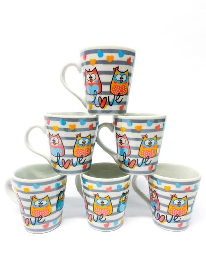 Imagem de Xícaras caneca Café Chá Porcelana 110 Ml louça personalizada 6 unidade Envio Rápido