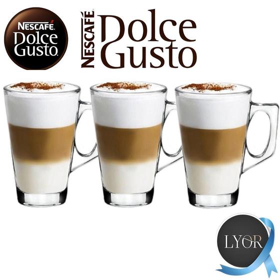 Imagem de Xicaras/Copo/Canecas Cappuccino Dolce Gusto  200ml - 3 Peças