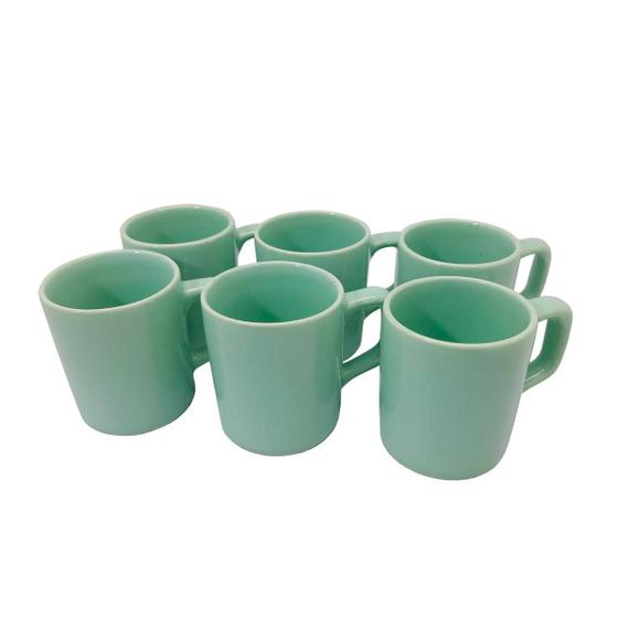 Imagem de Xícaras De Café Porcelana Pequena Cafezinho 80Ml - 6 Peças